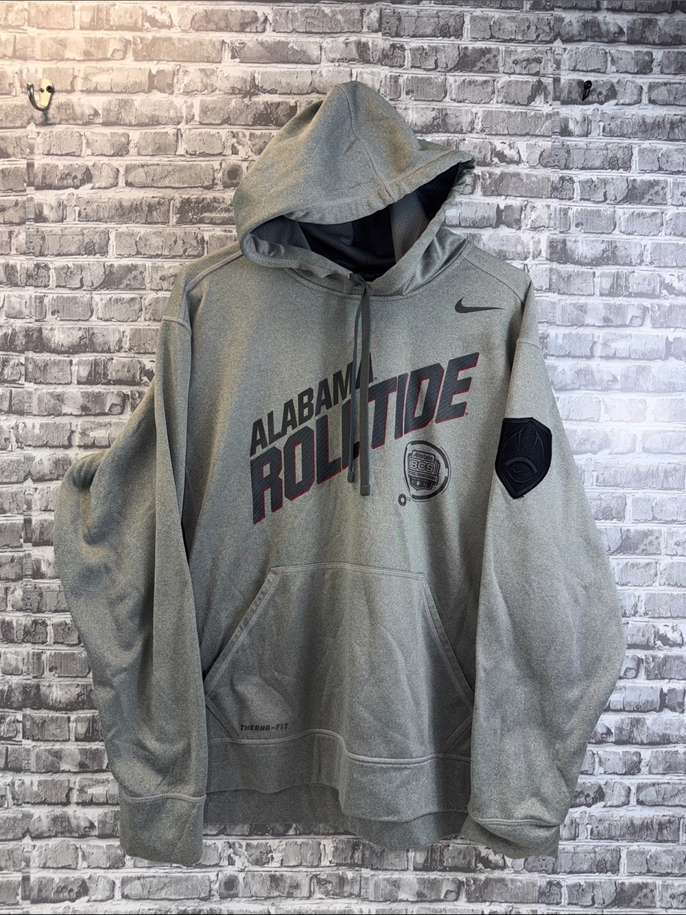 Nike Alabama Roll Tide Gray Pullover Hoodie